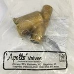Apollo Valves #59-303-02 Y Strainer 1/2" 50 Mesh 59-300 Series 1/4" Tap Cap. Fixed Price $39.99.