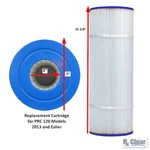 Rx Clear Cartridge For Hydromatic PRC120 Swimming Pool Filter - New. Fixed Price $59.95.