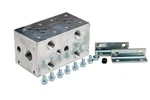 Hydraulic Bar Manifold Series Section 3/4 Nptf 3000 Psi Daman AD05S023P. Fixed Price $353.60.
