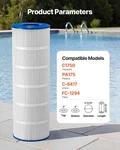 Pool Filter Cartridge, Easy To Clean. Fixed Price $84.72.