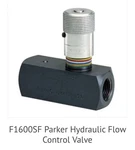 New Parker Hydraulic Flow Control Valve F1600SF Usa. Fixed Price $149.00.