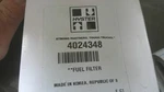 New Hyster Fuel Filter HY4024348 Cartridge. Fixed Price $30.00.