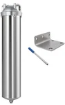 Amwater HMS-20A-1NPT 20" X 2.5" Stainless Steel Whole House Filter Housing. Fixed Price $135.99.