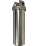 304 Stainless Steel Filter Housing For 10" Cartridges, 3/4" Npt Pressure 72PSI. Fixed Price $85.00.