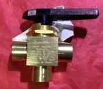 Swagelok B-45XF8 Three Way Brass Ball Valve 1/2" Fnpt. Fixed Price $251.30.