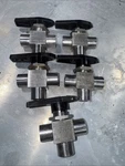 Lot Of 6- Ball Valve 40 Series, Way, Swagelok, SS-43XF4, 1/4 Fnpt 316SS. Fixed Price $168.00.