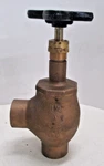 New Nibco Bronze Angle Globe Valve, Class 125, 1-1/4" Solder, S311Y 11/4. Fixed Price $64.99.