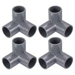 Uxcell 1" Id 3 Way Elbow Pipe Fittings Upvc, Gray, 4 Pack Joint Coupling Adapter. Fixed Price $10.22.