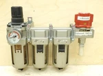 Smc Pneumatic Filter Regulator Shut-off Manifold AW40-03G, AFM40-03, AFD40-03. Fixed Price $149.00.