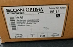 New Sloan Optima Plus 8186 Exposed Sensor Flushometer, 1.5 Gpf Valve. Fixed Price $210.00.