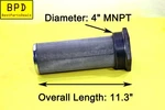 Lenz Gpm 4" Mnpt X 3" Fnpt Micron Mesh Tank Mounted Strainer LTM-100-100. Fixed Price $99.99.
