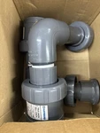 Hayward TC10150ST 1-1/2" Pvc True Union Ball Check Valves Fpm Seals Gray Partial. Fixed Price $59.99.