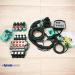 Hydraulic Valve Walvoil Section 45 L/min 12GPM 12V W/ Float + Control Panel. Fixed Price $2086.50.