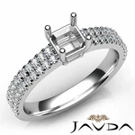 Asscher Semi Mount Cut Prong Setting Diamond Engagement Ring Platinum 0. 5CTW. Fixed Price $2334.15.