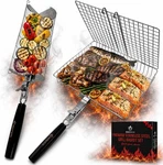 's Bbq Grill Basket Set For Meat Fish Vegetables Stainless Steel 304 Barbecue. Fixed Price $52.69.