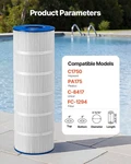 New Pool Filter Cartridge, 175 Sq. Ft Spa Hot Tub Replacement,. Fixed Price $101.01.