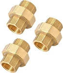Uxcell Brass Pipe Union Connector Coupling 1/2PT Fitting With 11.75MM,. Fixed Price $25.06.
