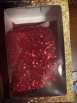 Merle Norman Red Glitter Picker Up Gift Set New In Box Sealed Rare Htf. Fixed Price $40.00.