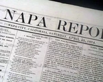 Rare Napa California Co. Old West Wine Country W/ Advertisements 1874 Newspaper. Fixed Price $58.00.