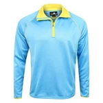 Weather Apparel Co Men's Poly Flex Golf Pullover 1/4 Zip Sweater Blue Yellow. Fixed Price $34.95.