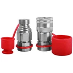 1/2 Npt Flat Face Hydraulic Quick Connect Coupler Coupling Set Skid Steer Bobcat. Fixed Price $34.99.