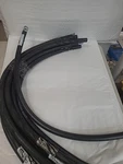 Lot Of 10 Parker Push-lok Hydraulic Hose 350 Psi 801-6-BLK, Approx 26" 3/8. Fixed Price $100.00.