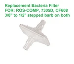 Suction Bacteria Filter 3/8" To 1/2" Barbs For Ros-comp, 7305D, Machine. Fixed Price $5.98.