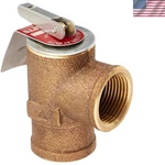Compact 30 Psi Bronze Pressure Relief Valve With 3/4" Female Connections. Fixed Price $69.29.