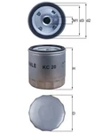Mahle Kc 20 Fuel Filter Aebi, Belarus, Deutz-fahr, Fendt, Ford, Grecav, Mitsubishi. Fixed Price $7.63.