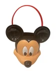 Vtg Pti Mickey Mouse Head Pail For Halloween Candy Trick Treat Bucket. Fixed Price $13.99.