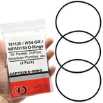151120, 152030, W34-OR, WFAO150 O-rings For Pentek Water Filter Housing (3 Pack). Fixed Price $12.99.