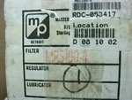 Master Pneumatic MRS100-4 Exhaust Air Reclassifier Filter MRS100-8-NEW In Box. Fixed Price $64.58.