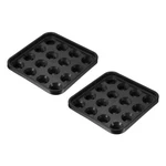 2PCS Pool Tray Billiard Holder 16 Balls Storage Black. Fixed Price $20.04.