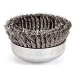 Weiler 97443 Double Row Cup Wire Brush, Threaded Arbor. Fixed Price $103.99.