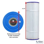 Rx Clear Cartridge For Hydromatic PRC120 Swimming Pool Filter - Old Style. Fixed Price $61.95.