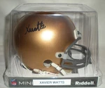 Xavier Watts Notre Dame Fighting Irish Autographed Mini Helmet W/ Bds Coa #4214. Fixed Price $119.99.
