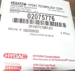 Hydac Fluid Filter DFV60TC10B1.0/5 02075776 6097927-001. Fixed Price $775.00.
