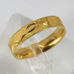 24K Solid Yellow Gold Women Dragon Ring Band 6.5 Grams. Fixed Price $1757.00.