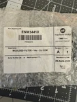 New Markem-imaje ENM34410 Moulded Filter 14U Cij Com. Fixed Price $25.00.